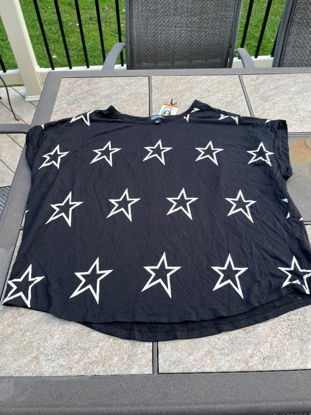 Buffalo david britton black star top NWT